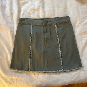 BCBGeneration Olive Green Mini Skirt